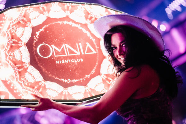 Omnia Nightclub Logo & Waitress