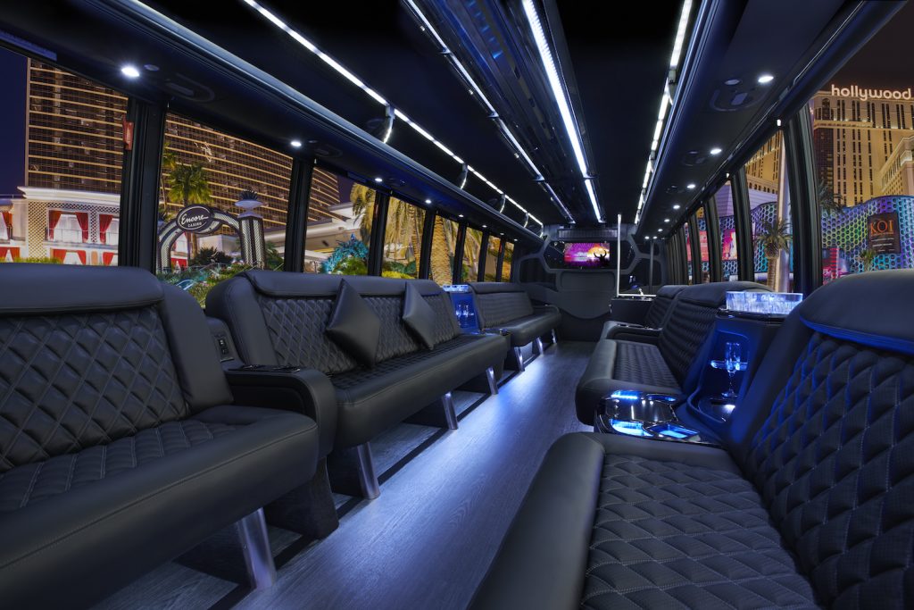 double decker party bus inside